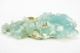 Blue-Green Aragonite Aggregation - Wenshan Mine, China #218006-1